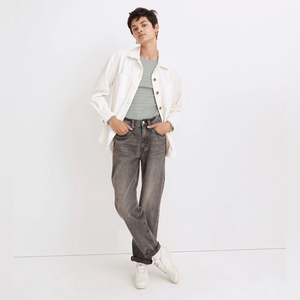 Madewell Slouchy Boyjean in Glennbay Wash